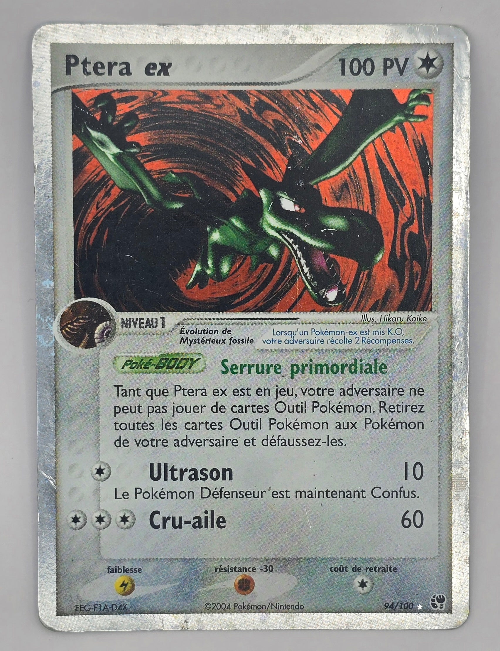 Carte Pokémon – Ptera ex 94/100 - Ex Tempête de Sable - FR