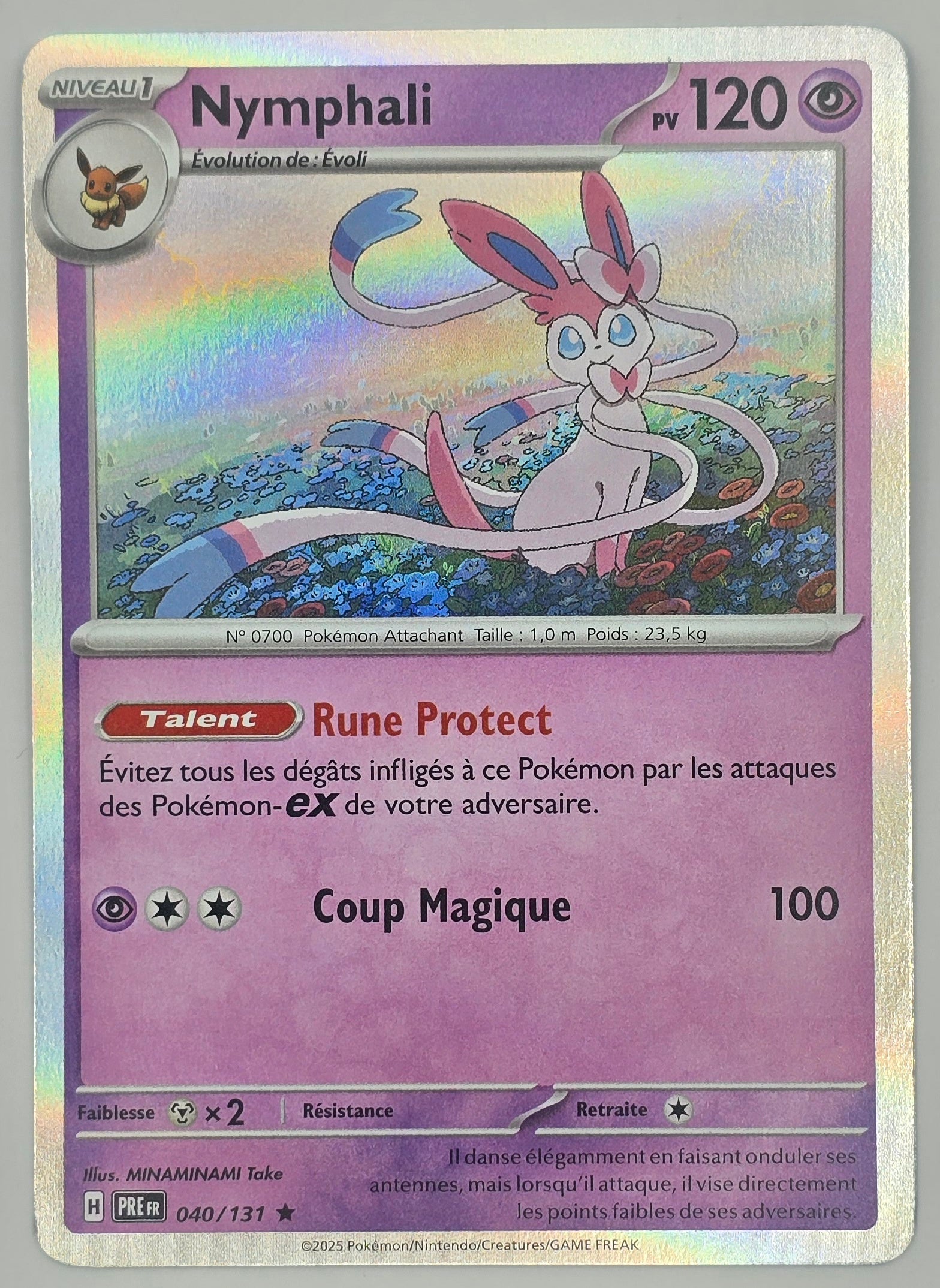 Carte Pokémon - Nymphalie 040/131 – Évolutions Prismatiques (EV8.5) – (FR)
