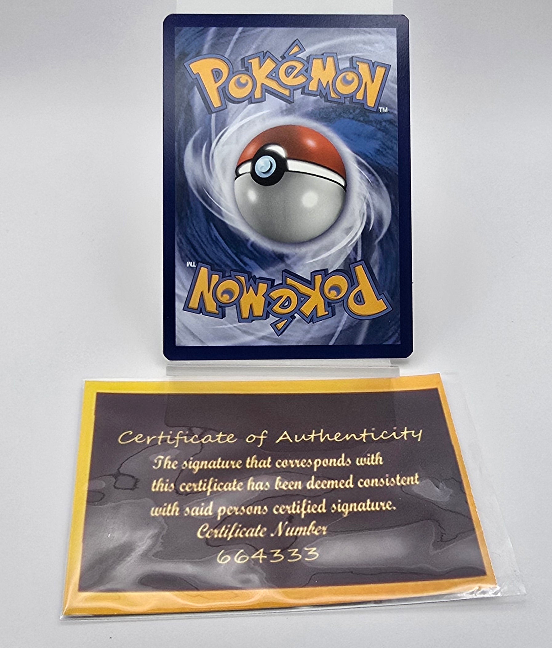 Carte Pokémon – Pikachu V Holo Promo SWSH061 – FR/ENG – Signée par DJ Steve Aoki (avec certificat d’authenticité)