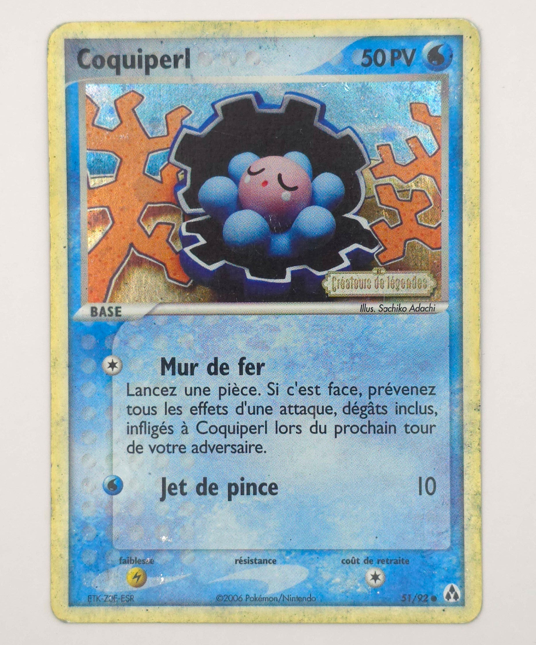 Carte Pokémon – Coquiperl Holo (EX Créateurs de Légendes 2006 – 51/92) – FR
