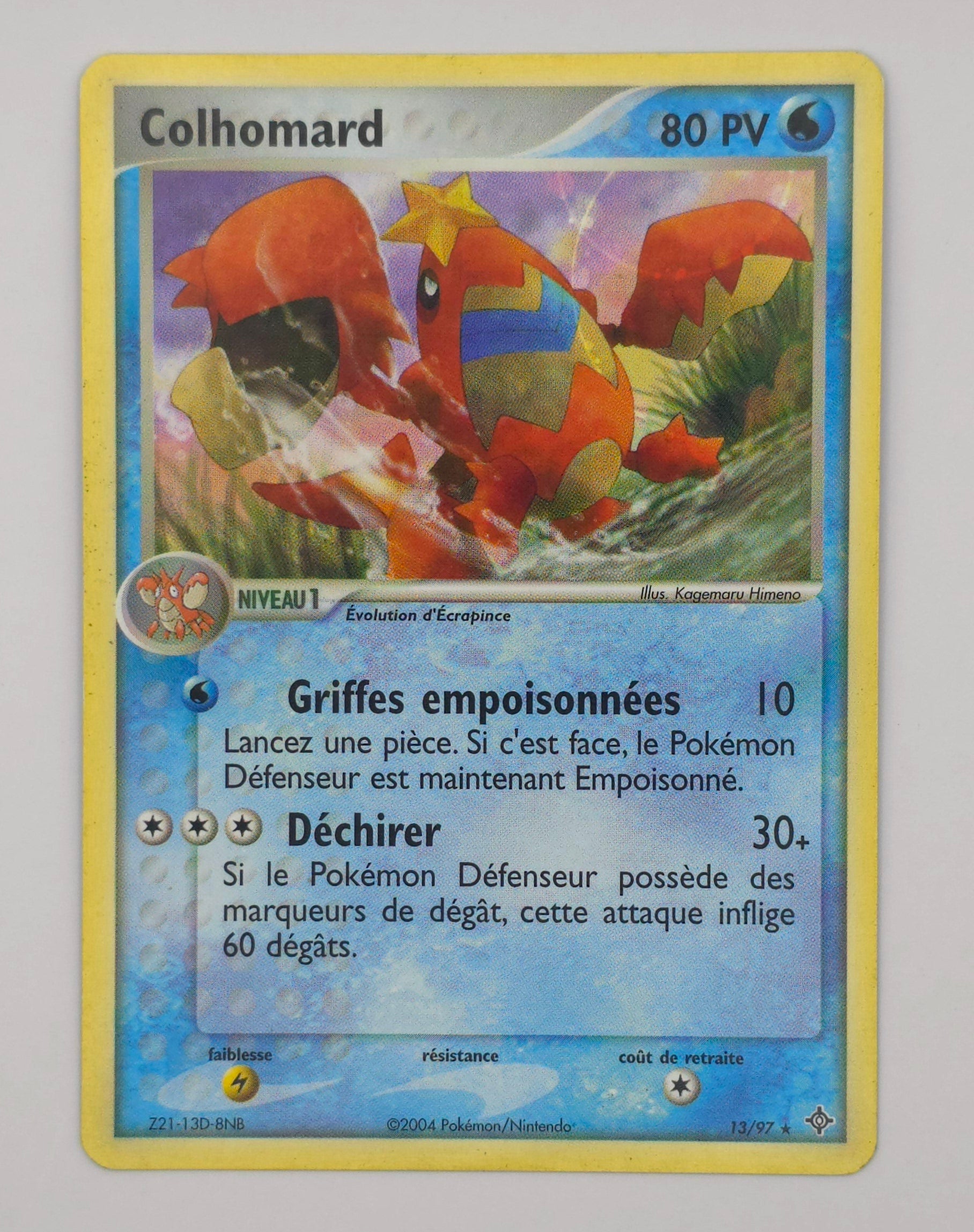 Carte Pokémon – Colhomard Non Holo (EX Dragon 2004 – 13/97) – FR