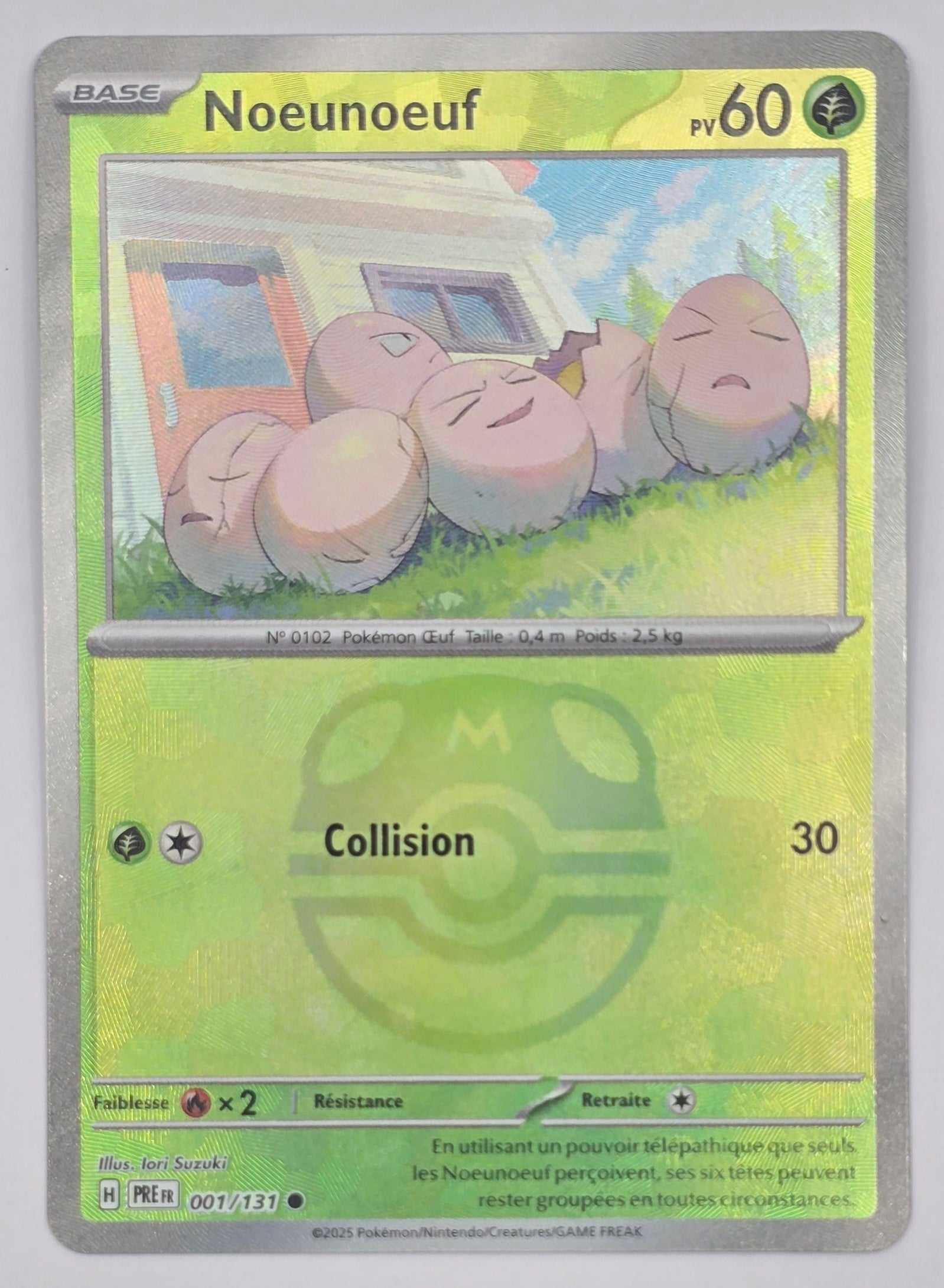 Carte Pokémon - Noeunoeuf 001/131 – Évolutions Prismatiques (EV8.5) - FR