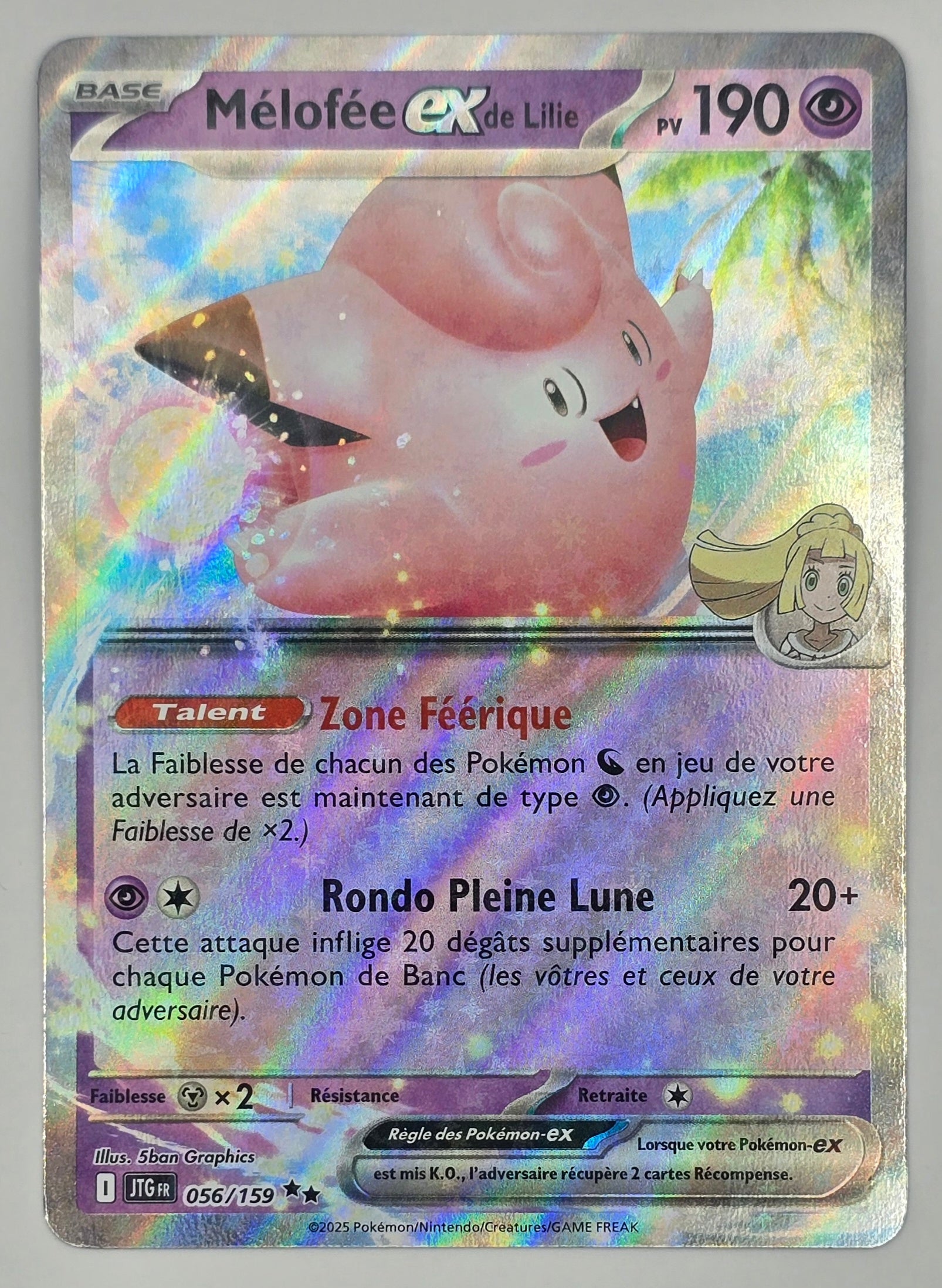 Carte Pokémon – Mélofée EX 056/159 – Aventures Ensembles (EV09) - FR