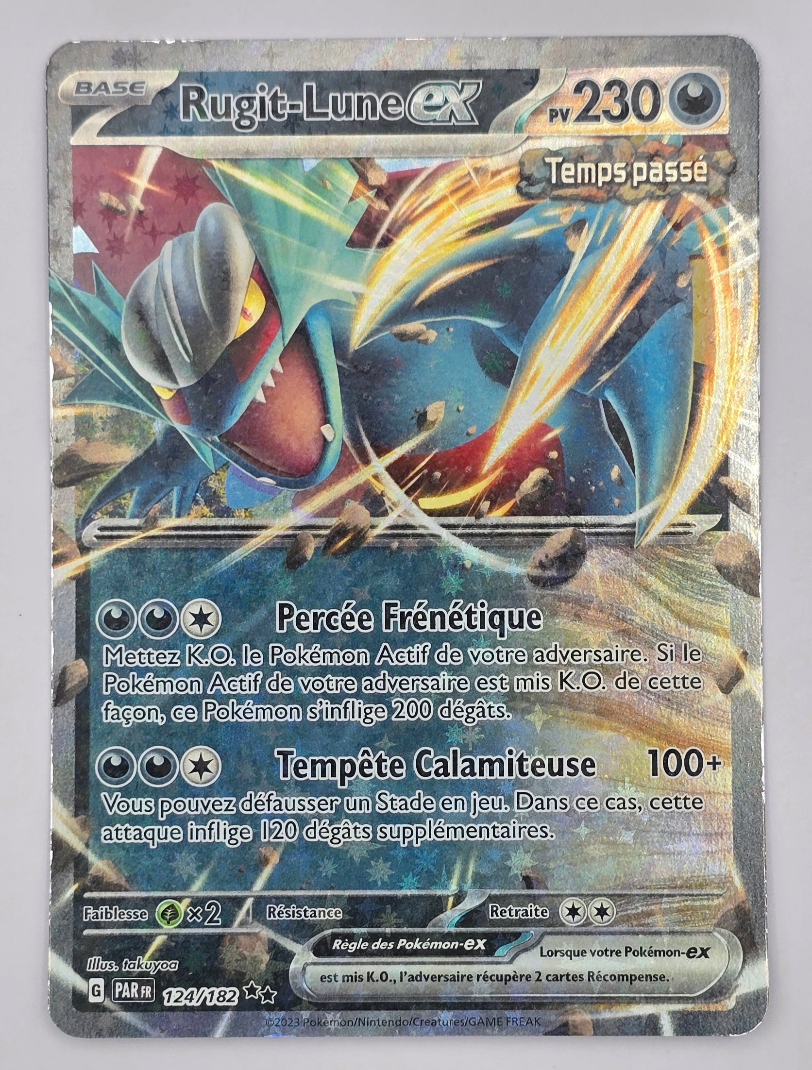 Carte Pokémon – Rugit-Lune EX 124/182 - Faille Paradoxe EV04 - FR