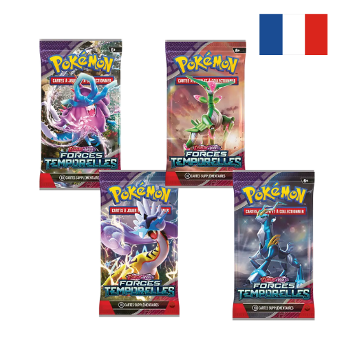 Artset 4 Booster Pokémon Force Temporelles - FR