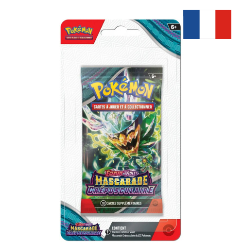 Booster Pokémon sous Blister – Écarlate & Violet : Mascarade Crépusculaire (EV06) – FR