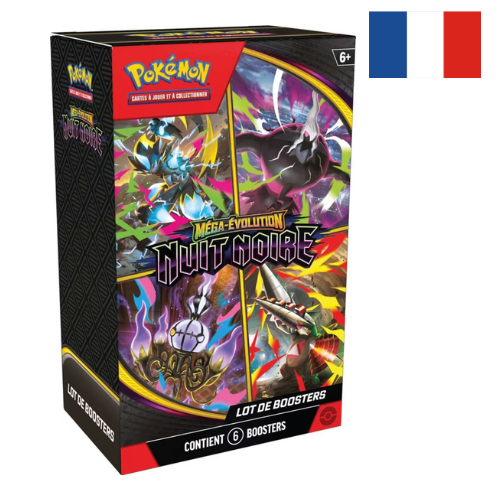 Pack de boosters Bundle Méga-Evolution - Nuit Noire (ME05) - FR