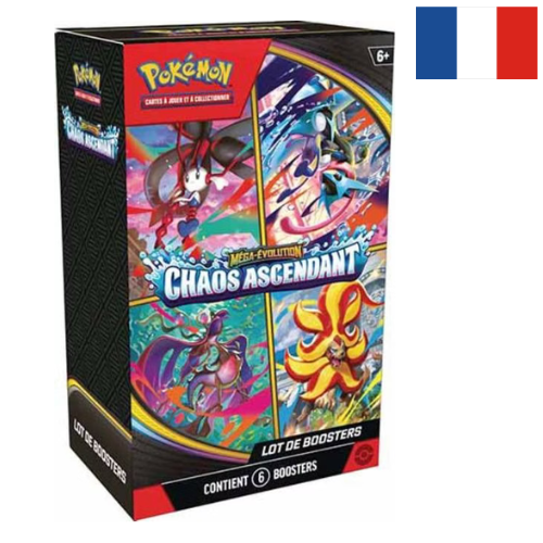 Pack de boosters Bundle Méga-Evolution - Chaos Ascendant (ME04) - FR