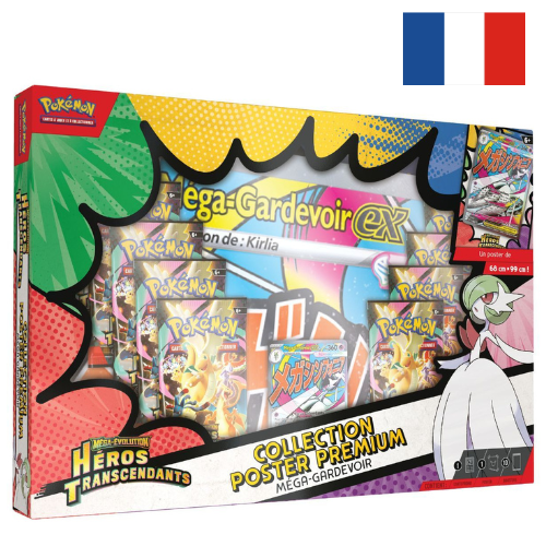 Coffret Pokémon Héros Transcendants ME2.5 Collection Poster Méga-Gardevoir - FR