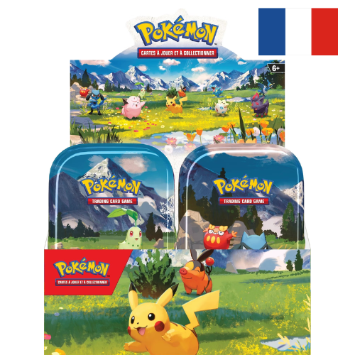 Display sous blister Mini Tin Pokémon Méga Évolution 2.5 - Héros Transcendants - FR