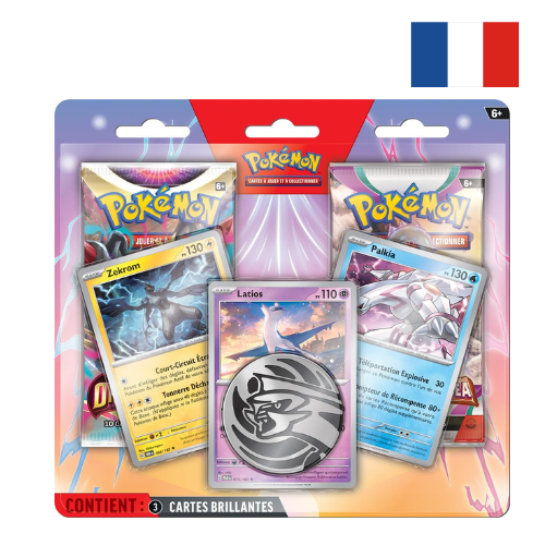 Duo Blister Pack Pokémon – Zekrom, Latios & Palkia – FR