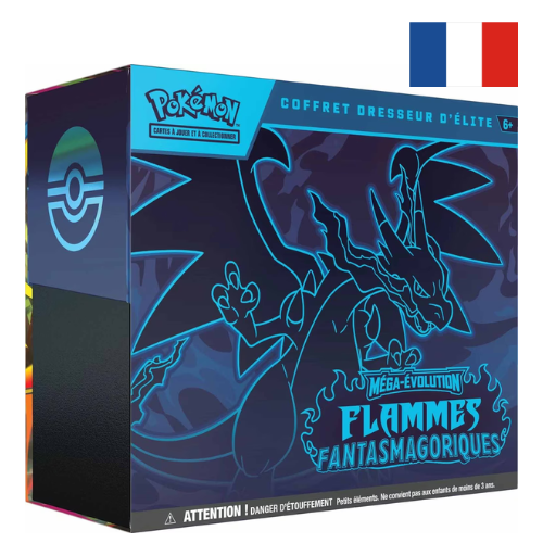 Coffret Dresseur d’Élite Pokémon – ME02 Flammes fantasmagoriques - FR