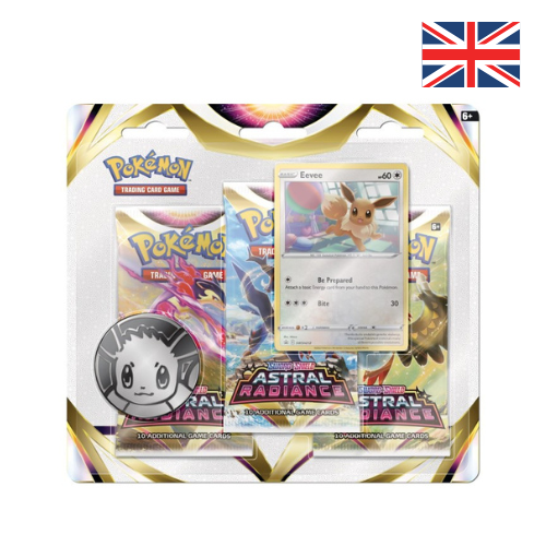 3-Pack Pokémon Épée & Bouclier – Astral Radiance (Évoli Promo) (EN)