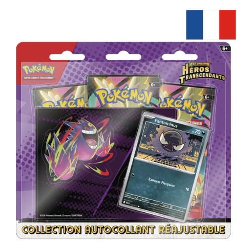 3-Pack Pokémon Héros Transcendant ME2.5 – FR (illustration Fantominus)