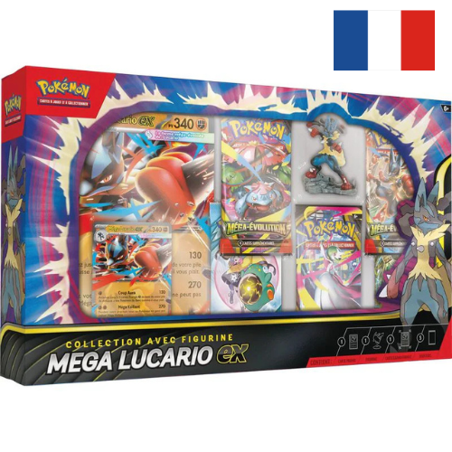 Coffret Collector avec Figurine Méga Lucario Ex - FR