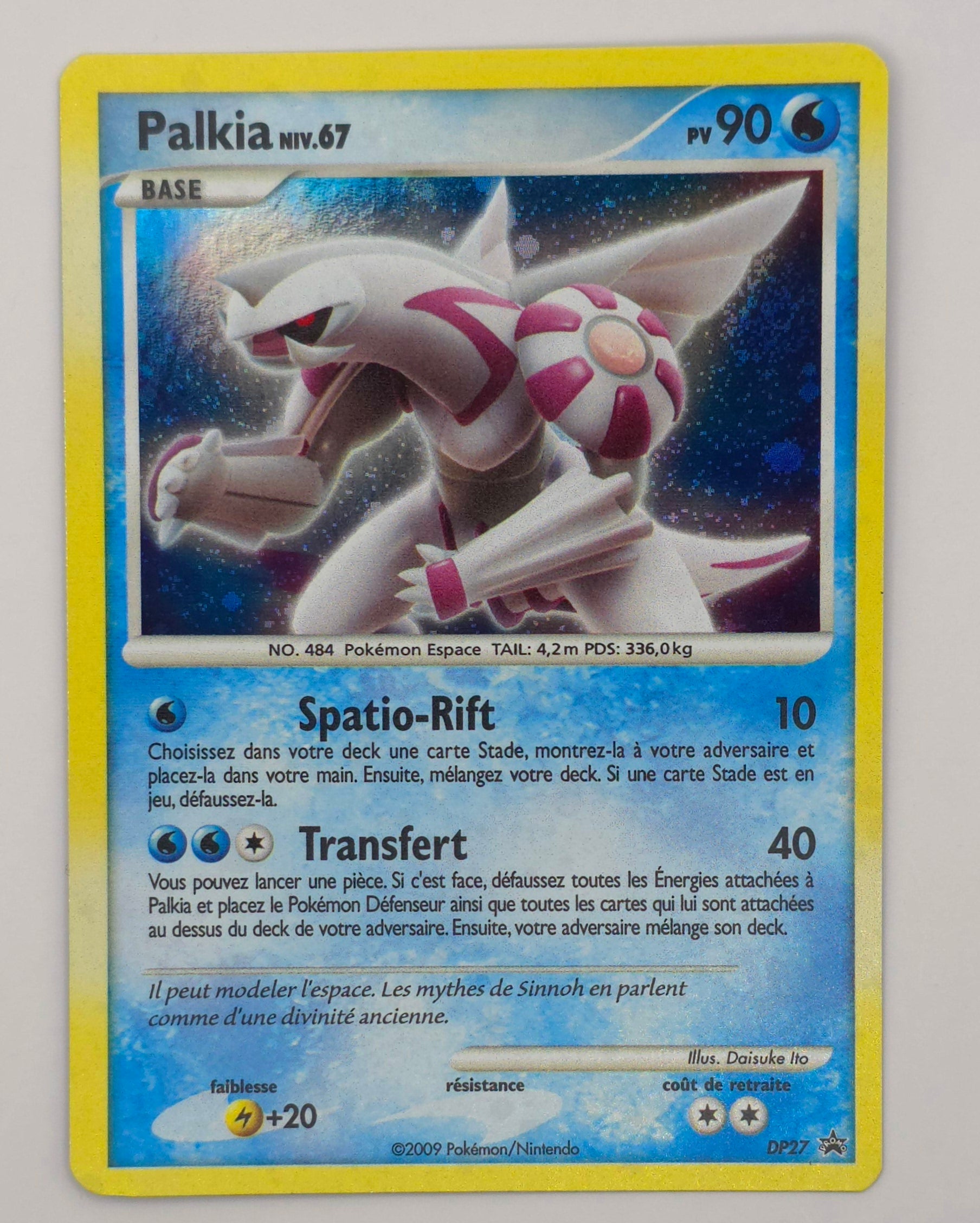 Carte Pokémon – Palkia Holo (Promo DP27 – 2009) – FR