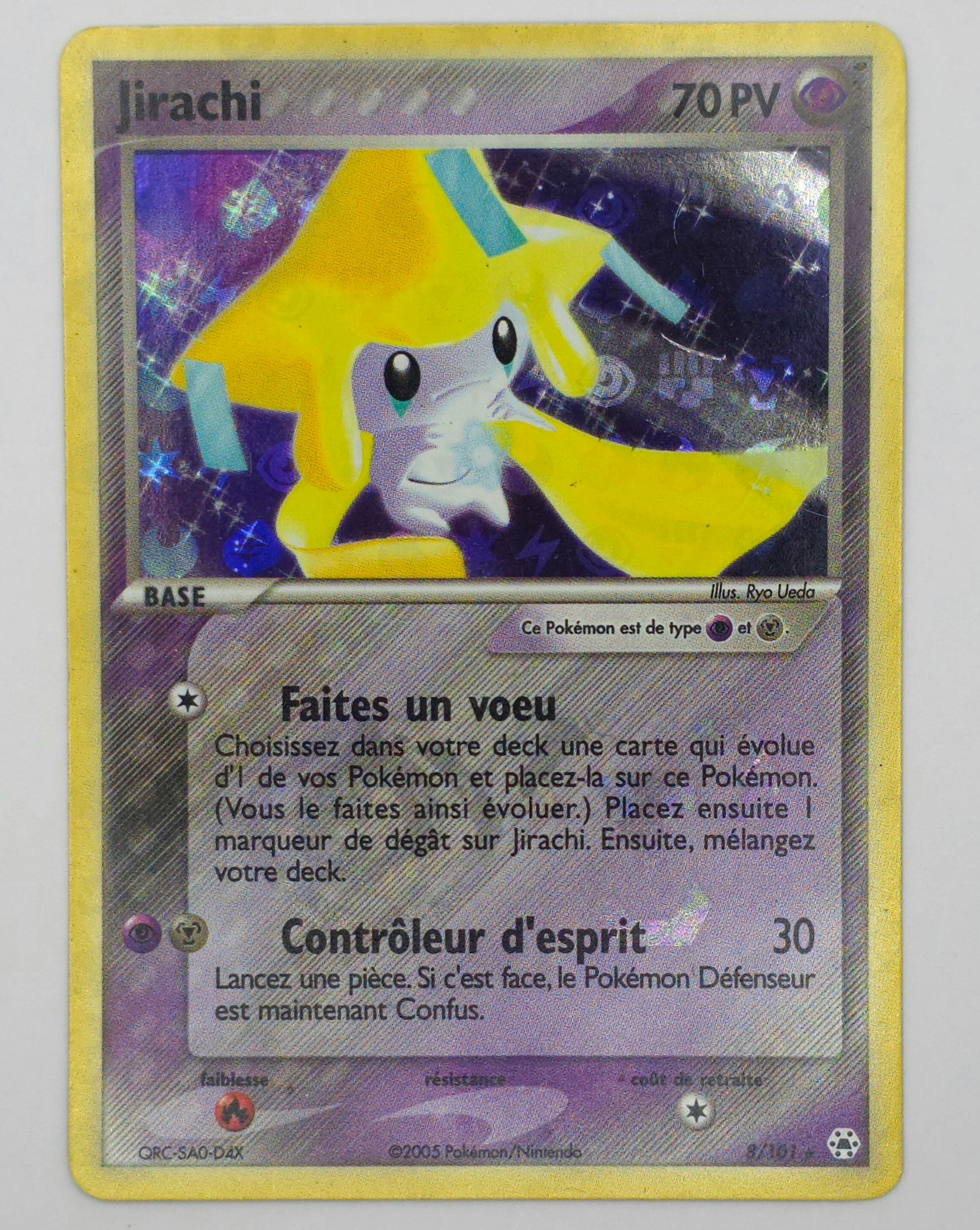 Carte Pokémon – Jirachi Holo (EX Hidden Legends 2005 – 8/101) – FR