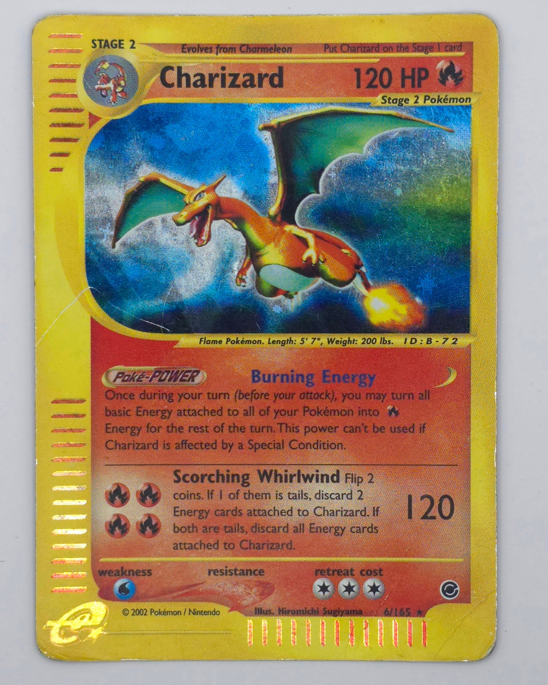 Carte Pokémon – Charizard Holo (Expedition Base Set 2002 – 6/165) – EN
