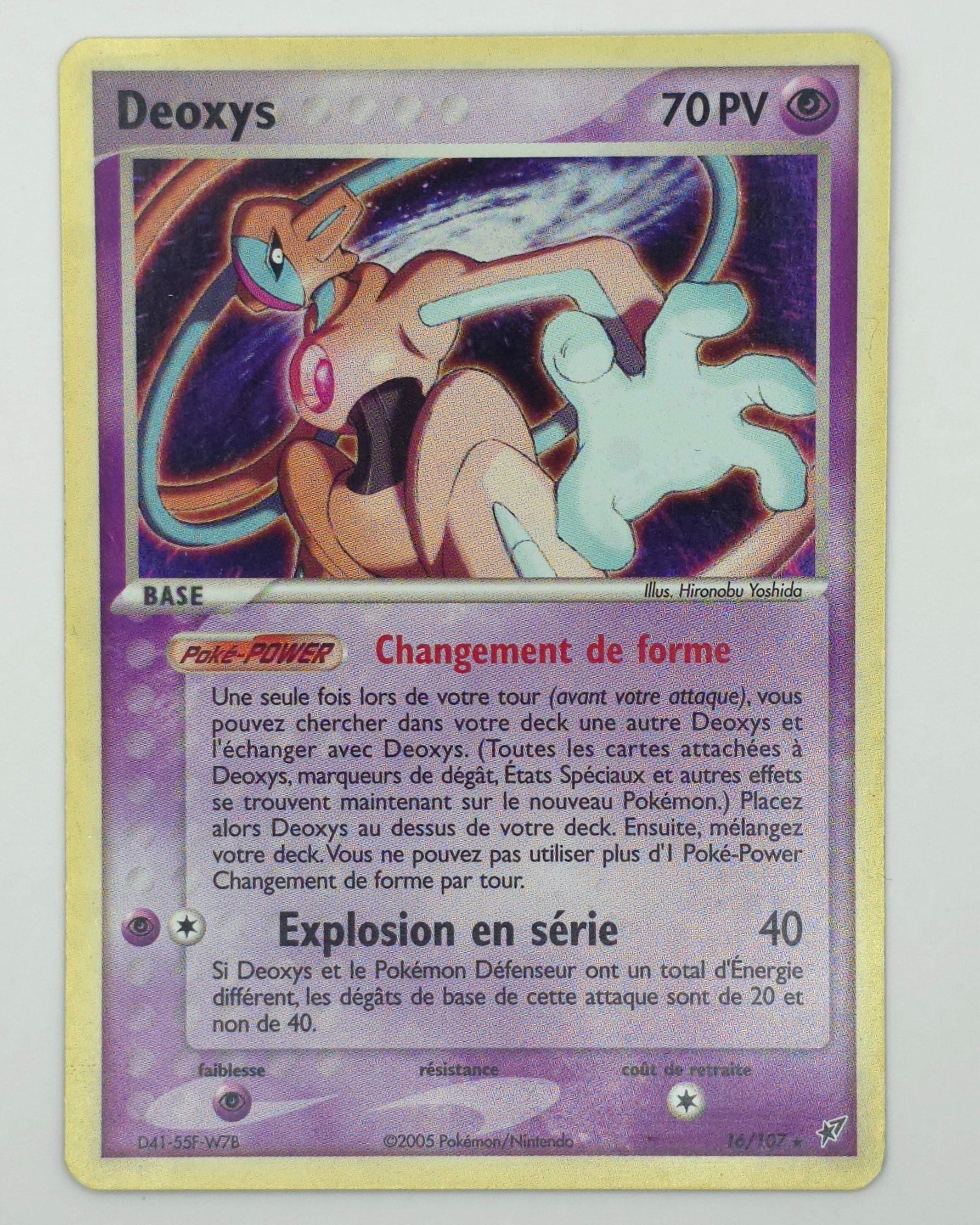 Carte Pokémon – Deoxys Holo (EX Deoxys 2005 – 16/107) – FR