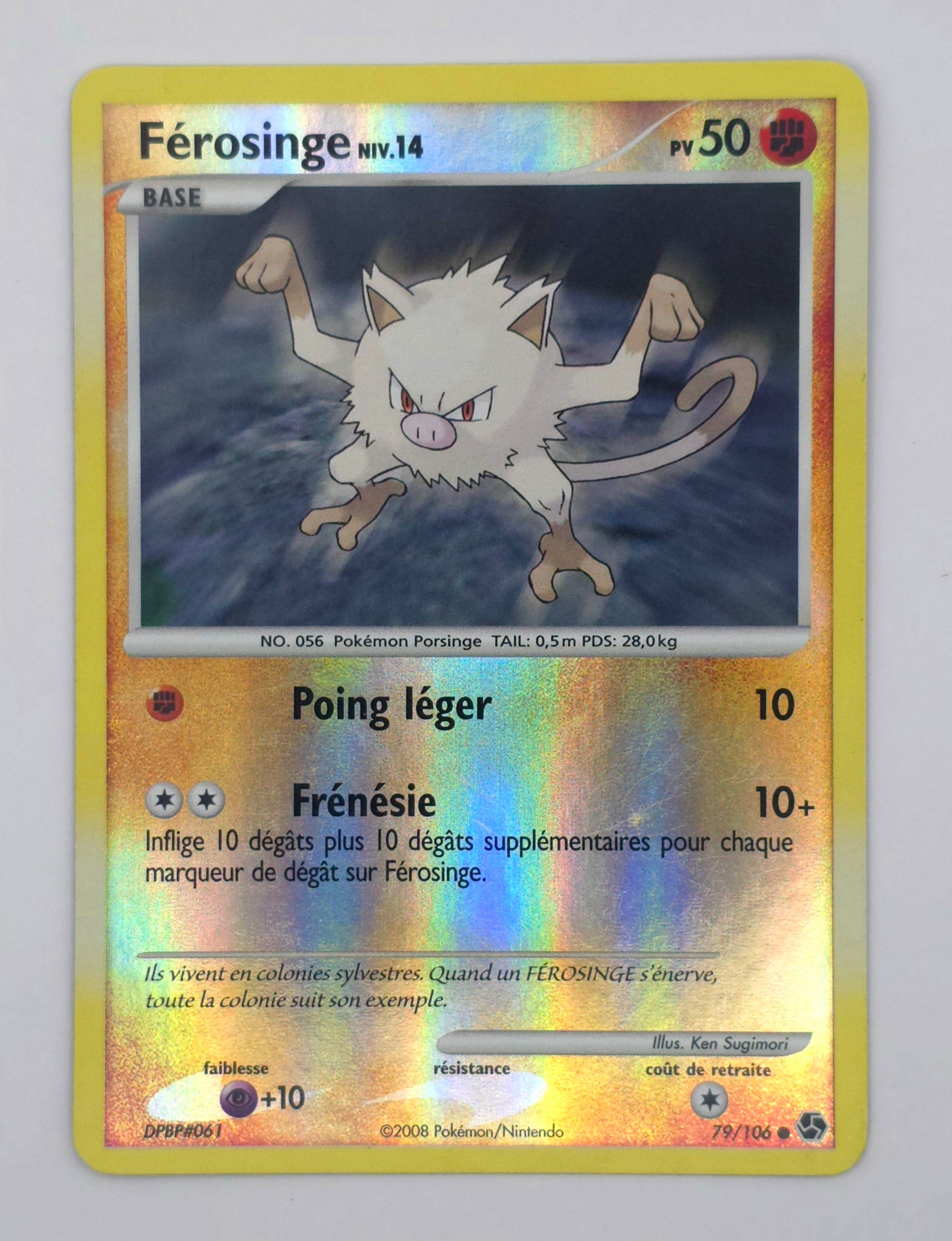 Carte Pokémon – Férosinge Holo (Diamant & Perle – Duels au Sommet 2008 – 79/100) – FR