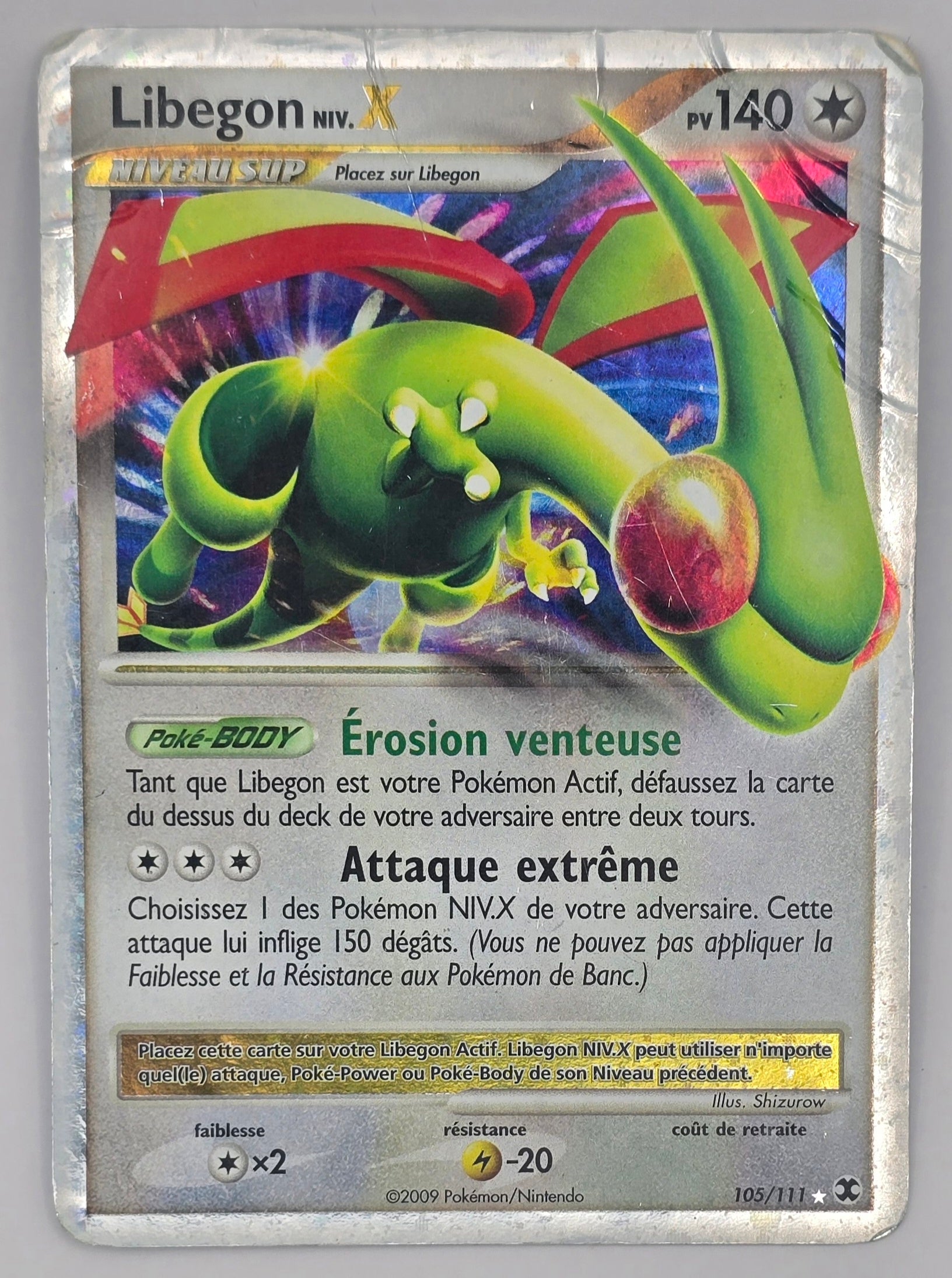 Carte Pokémon – Libegon Niv.X 105/111 - Rivaux Émergeants - FR