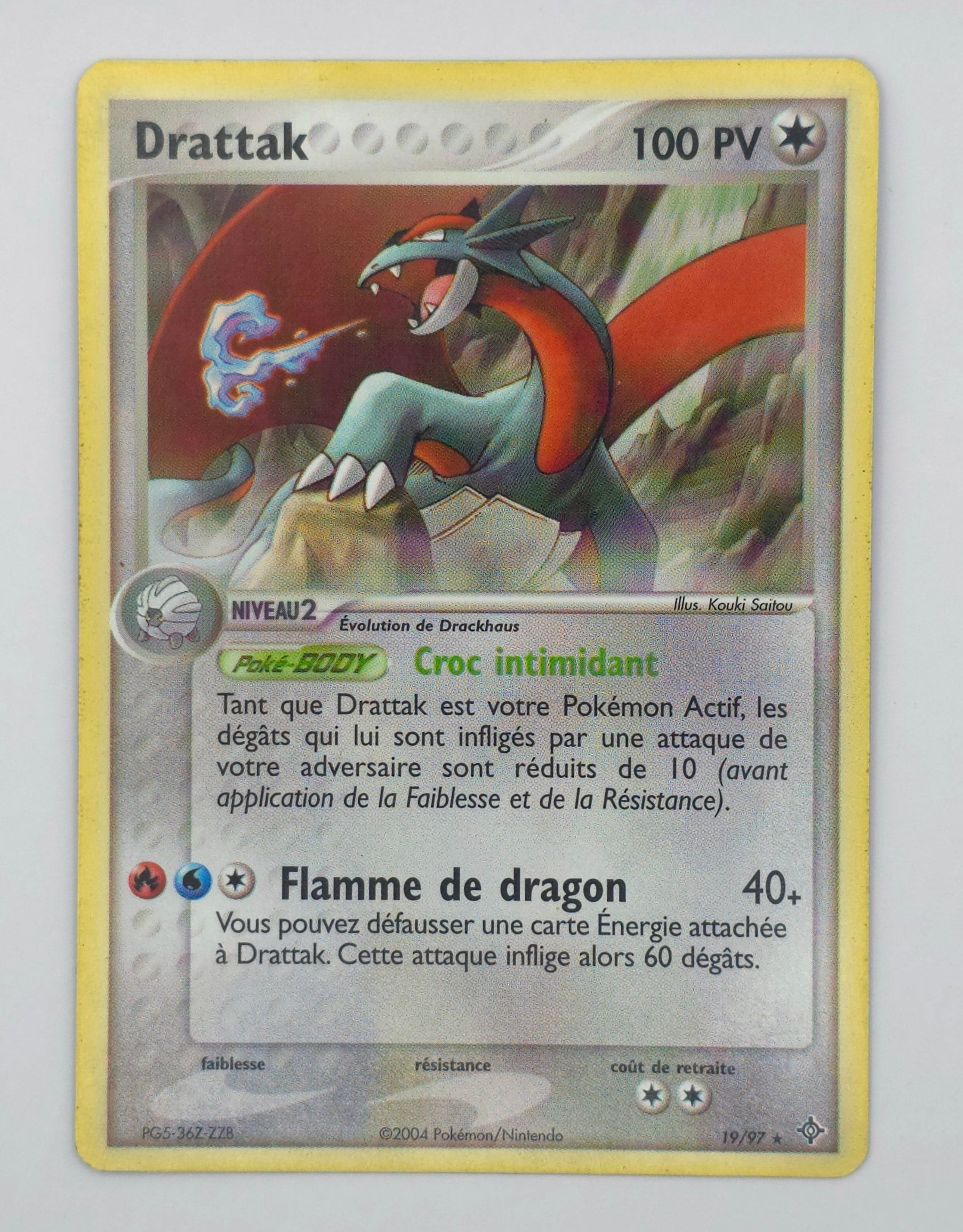 Carte Pokémon – Drattak Non Holo (EX Dragon 2004 – 19/97) – FR