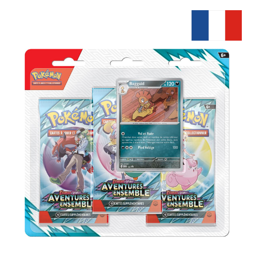 3-Pack Pokémon Écarlate & Violet – Aventures Ensembles (FR)