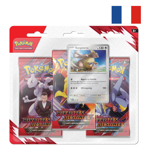 3-Pack Pokémon Écarlate & Violet – Rivalités Destinées (FR)