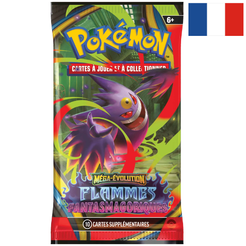 Booster Pokémon Méga-Évolution - Flammes Fantasmagoriques (ME02) - FR