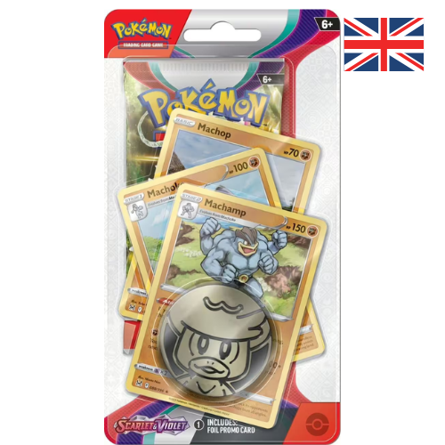 Pokémon Scarlet & Violet – Premium Checklane Blister : Machamp – EN