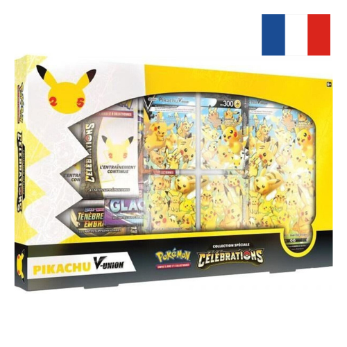 Coffret Pokémon – Collection Spéciale Célébrations Pikachu V-UNION (FR) – Édition Bug Collector