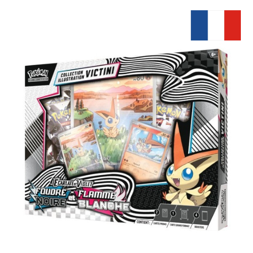 Pokémon SV10.5 – Collection Illustration Foudre Noire & Flamme Blanche (Victini) – FR