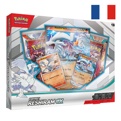 Coffret Pokémon Reshiram ex – Exclusivité E.Leclerc France