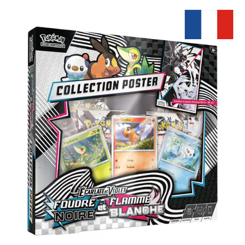 Pokémon - Collection Poster Ecarlate & Violet - Foudre Noire et Flamme Blanche (FR)
