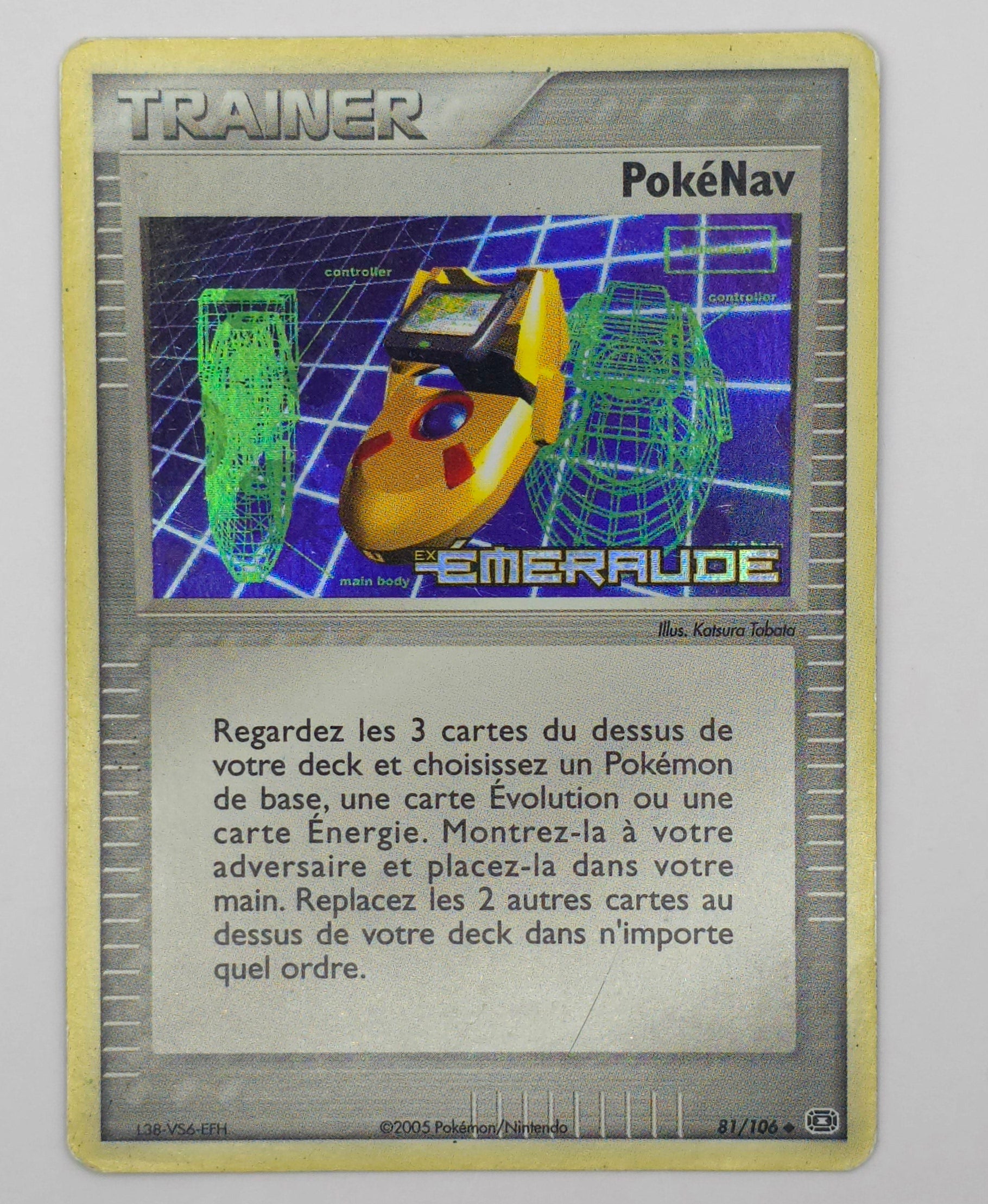 Carte Pokémon – Dresseur PokéNav Holo (EX Deoxys 2005 – 81/106 – Stamp Émeraudes) – FR
