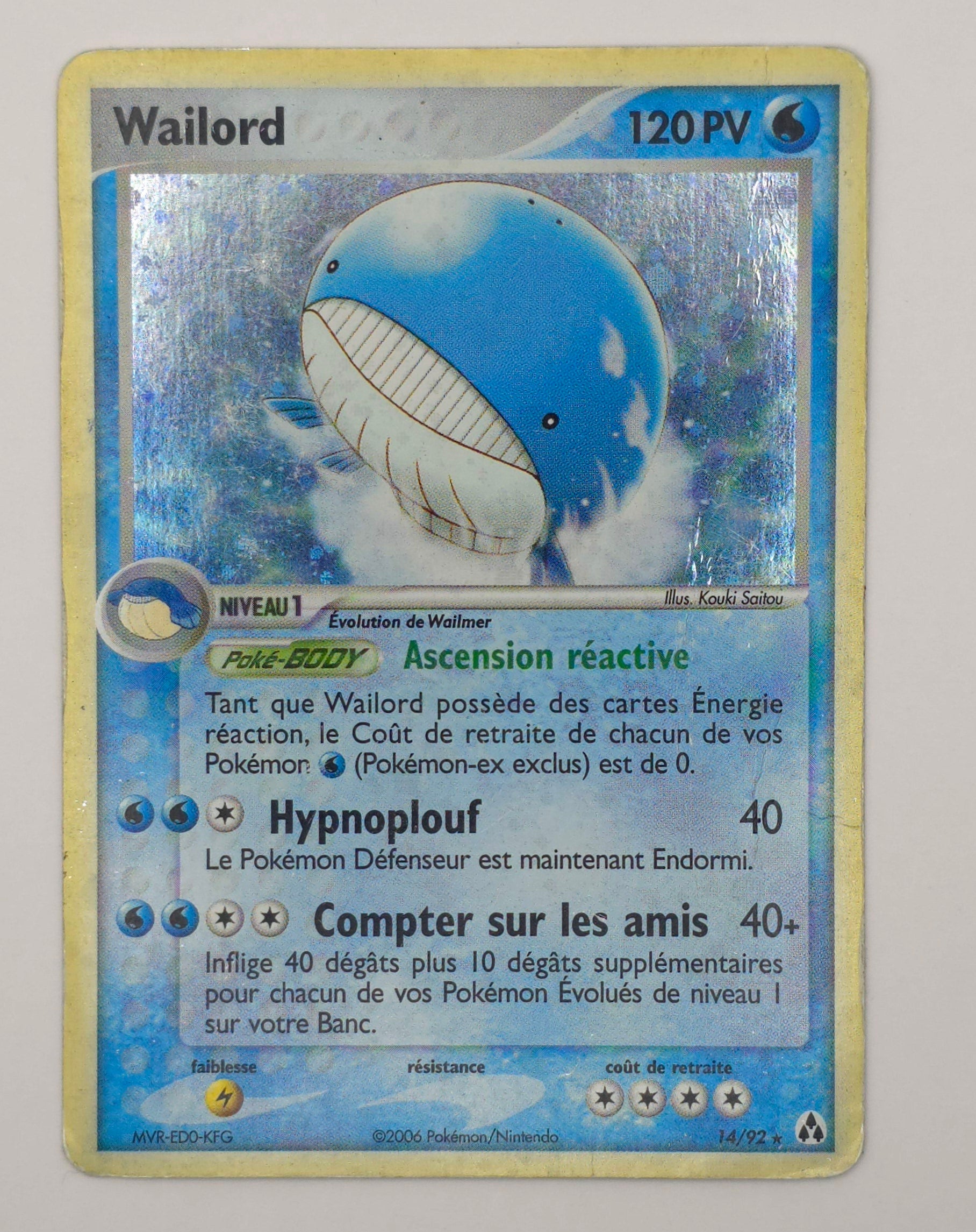 Carte Pokémon – Wailord Holo (EX Créateurs De Légendes 2006 – 14/92) – FR